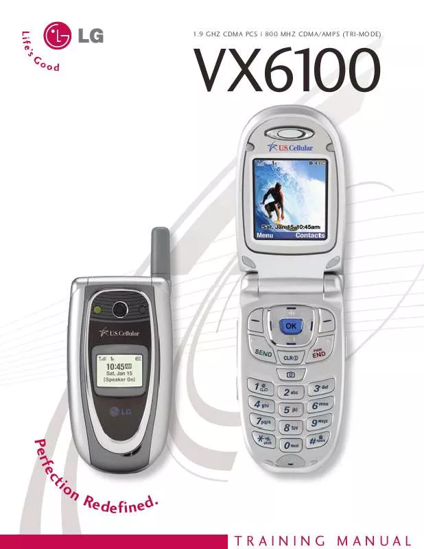 Mode d'emploi LG VX6100