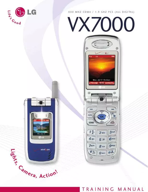 Mode d'emploi LG VX7000