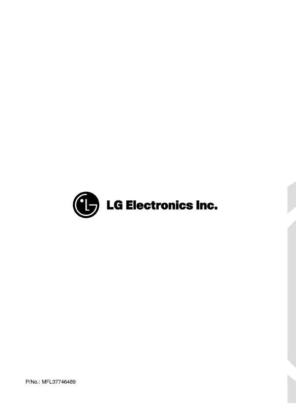 Mode d'emploi LG WD-10485T