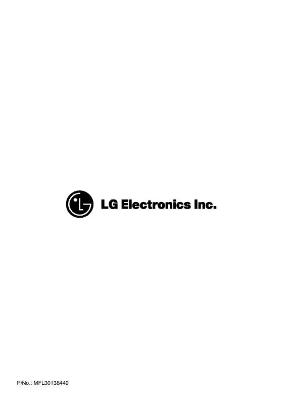 Mode d'emploi LG WD-14800RD