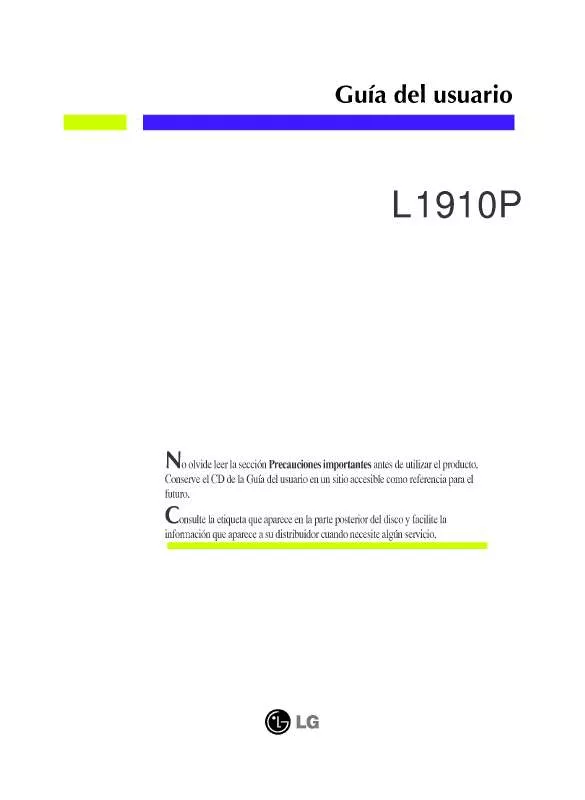 Mode d'emploi LG WD-P1S