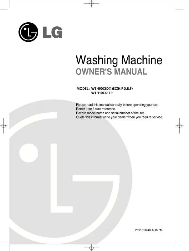 Mode d'emploi LG WT-H755A