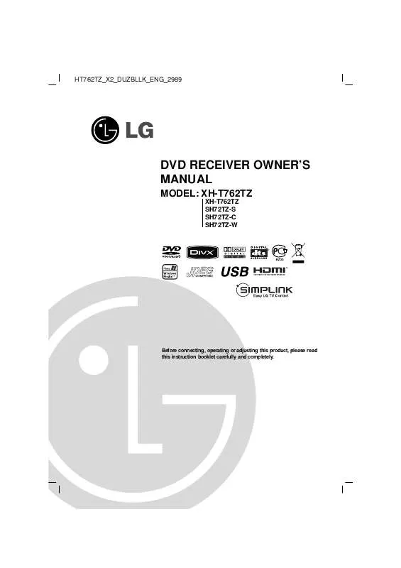 Mode d'emploi LG XH-T762TZ