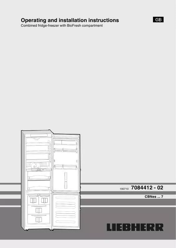 Mode d'emploi LIEBHERR CBNES 3957