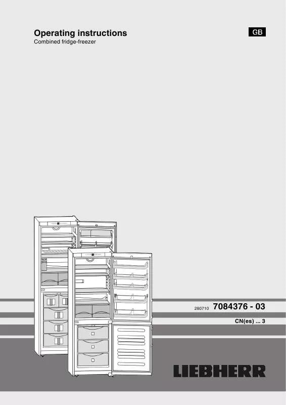 Mode d'emploi LIEBHERR CN 400