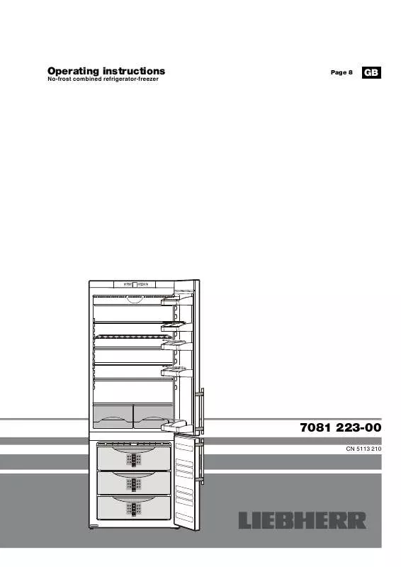 Mode d'emploi LIEBHERR CN 5113