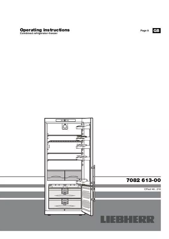 Mode d'emploi LIEBHERR CP 4613