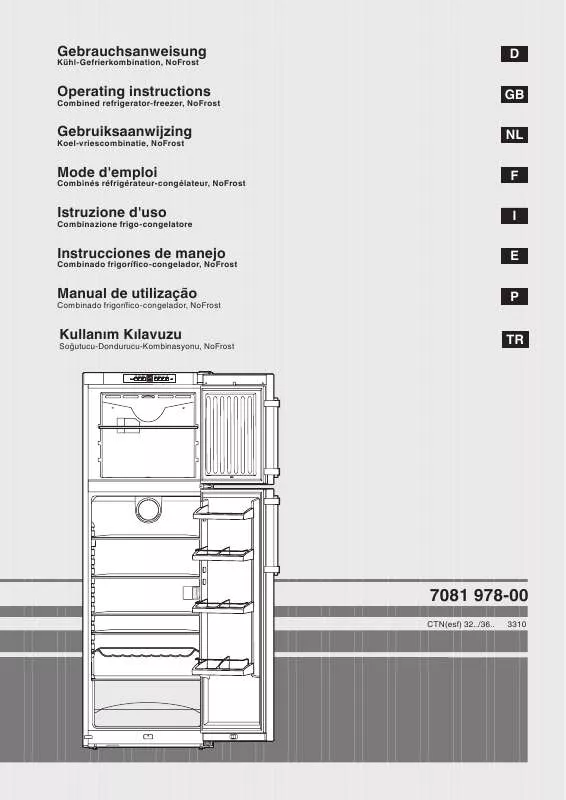 Mode d'emploi LIEBHERR CTN 3213