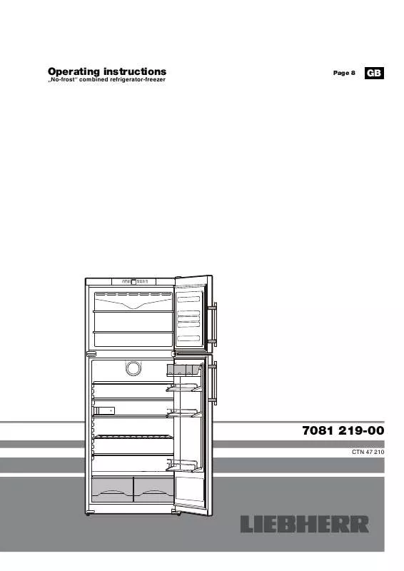 Mode d'emploi LIEBHERR CTNES 4753