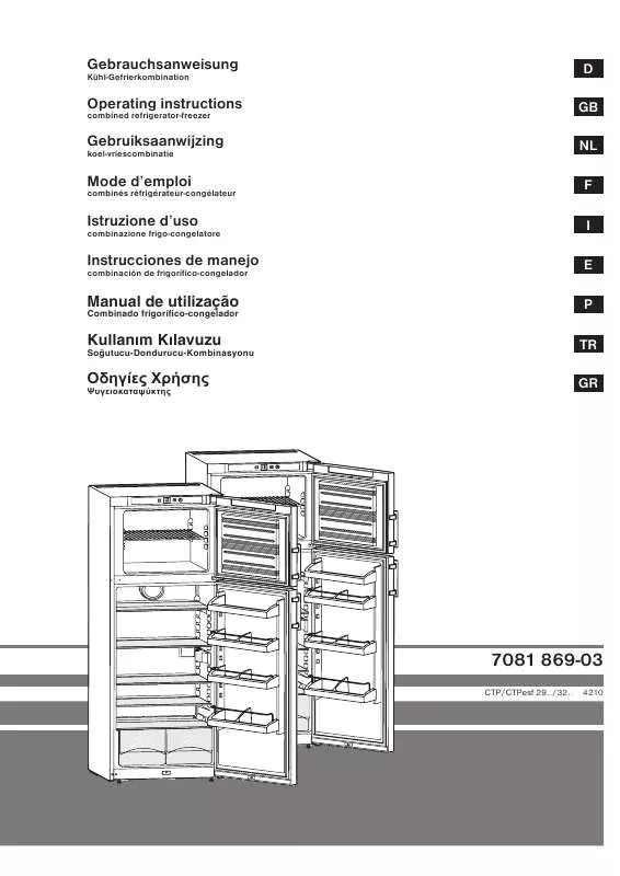 Mode d'emploi LIEBHERR CTPESF 2913