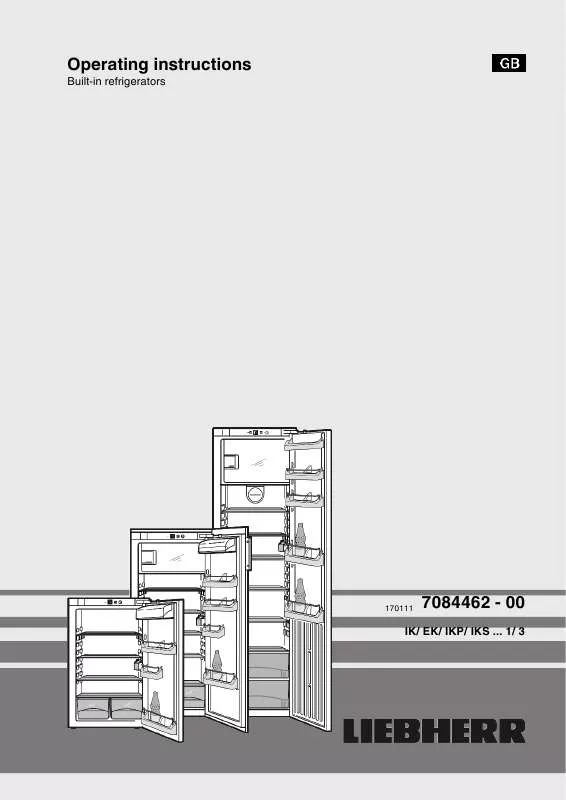 Mode d'emploi LIEBHERR EK 1750