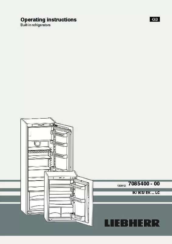 Mode d'emploi LIEBHERR EK 2314 COMFORT