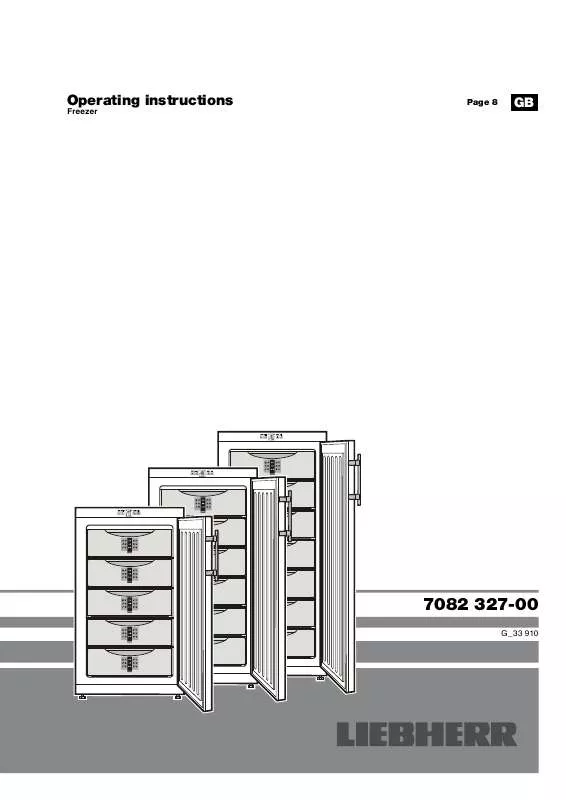 Mode d'emploi LIEBHERR G 2033 COMFORT