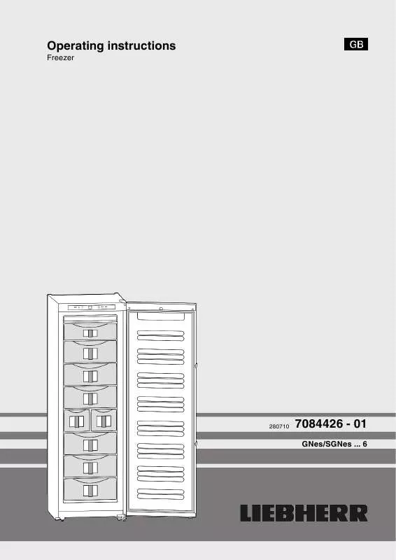 Mode d'emploi LIEBHERR GNES 3076 PREMIUM NOFROST