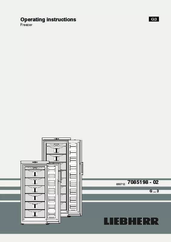 Mode d'emploi LIEBHERR GP 3013 COMFORT