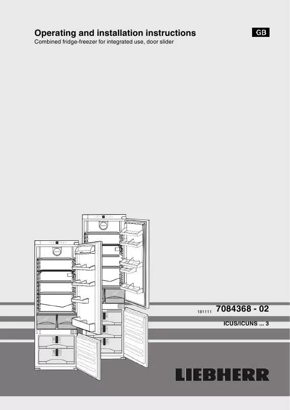 Mode d'emploi LIEBHERR ICUNS 3023