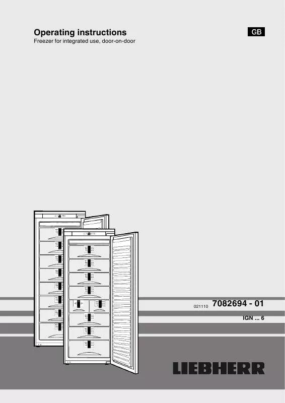 Mode d'emploi LIEBHERR IGN 2556 PREMIUM NOFROST