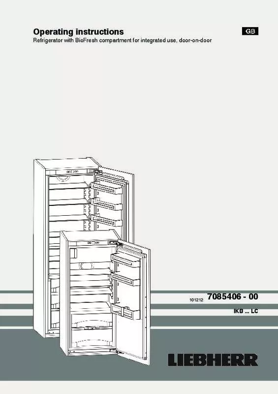 Mode d'emploi LIEBHERR IKB 2310 COMFORT BIOFRESH