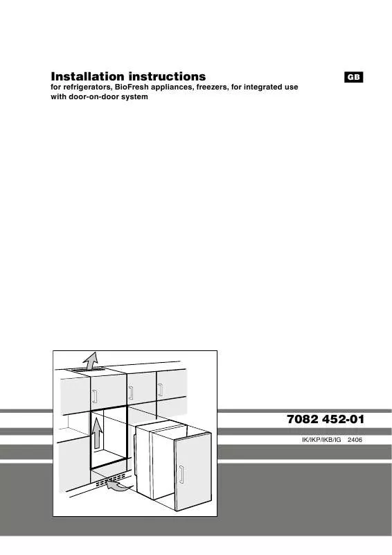 Mode d'emploi LIEBHERR IKP 2654