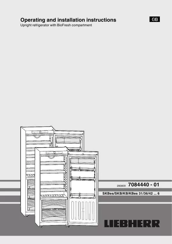 Mode d'emploi LIEBHERR KB 36