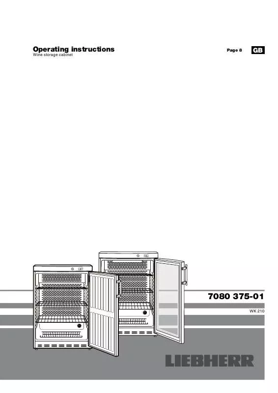 Mode d'emploi LIEBHERR WK 1806