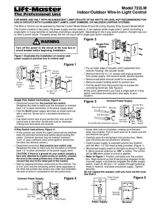 Mode d'emploi LIFT-MASTER 772LM