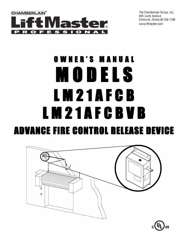 Mode d'emploi LIFT-MASTER LM21AFCB