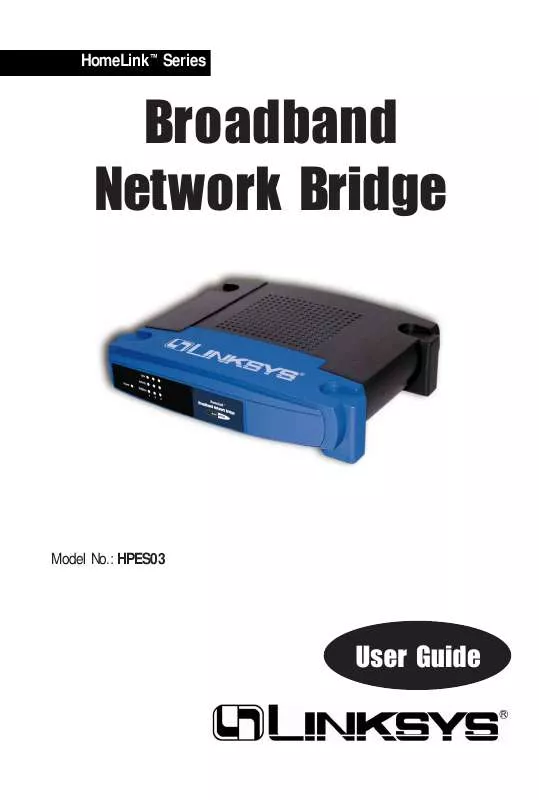 Mode d'emploi LINKSYS HPES03