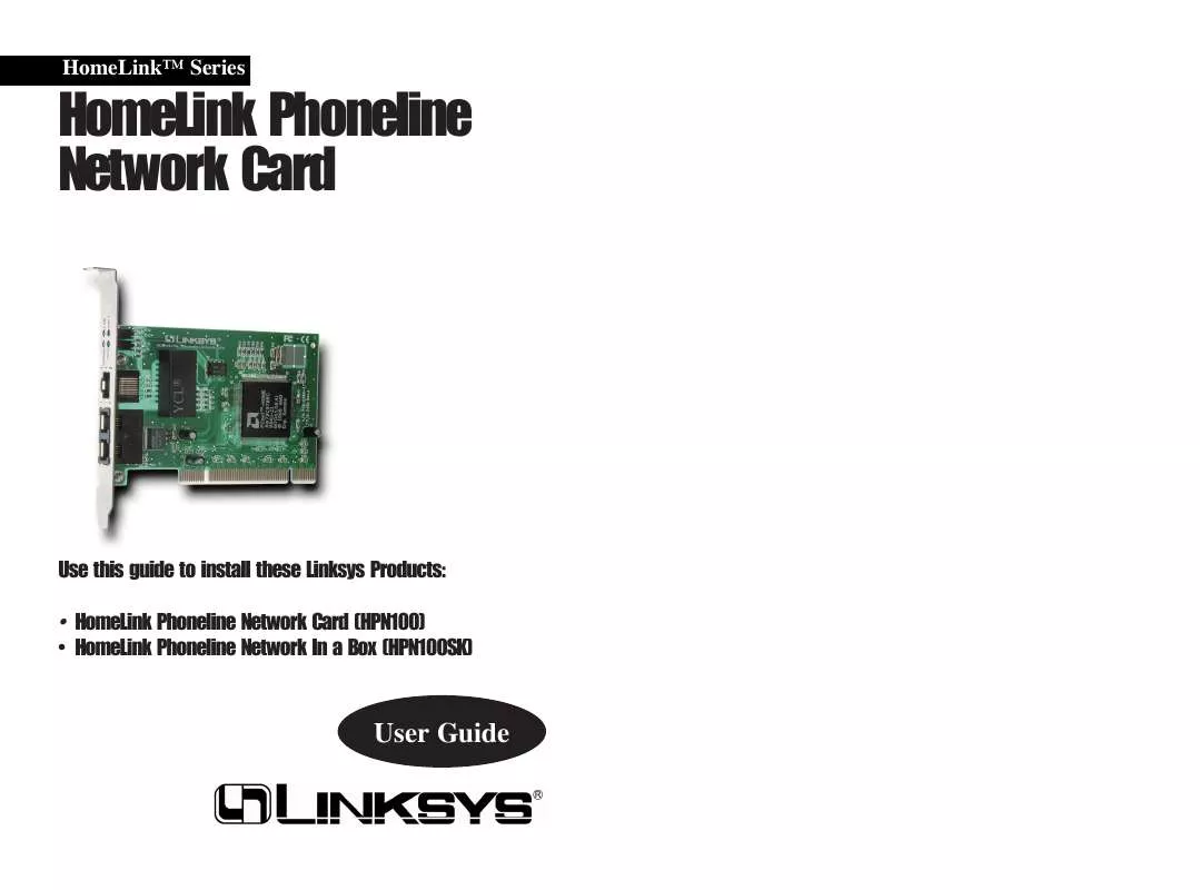 Mode d'emploi LINKSYS HPN100