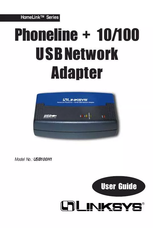 Mode d'emploi LINKSYS USB100H1