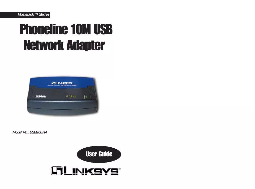 Mode d'emploi LINKSYS USB200HA