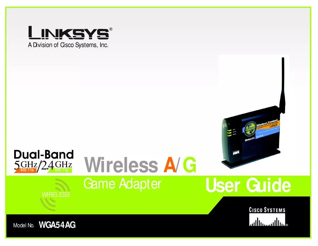 Mode d'emploi LINKSYS WGA54AG