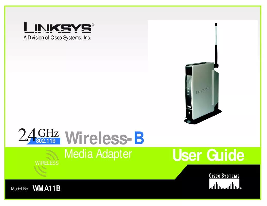 Mode d'emploi LINKSYS WMA11B