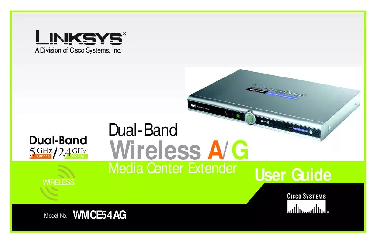 Mode d'emploi LINKSYS WMCE54AG