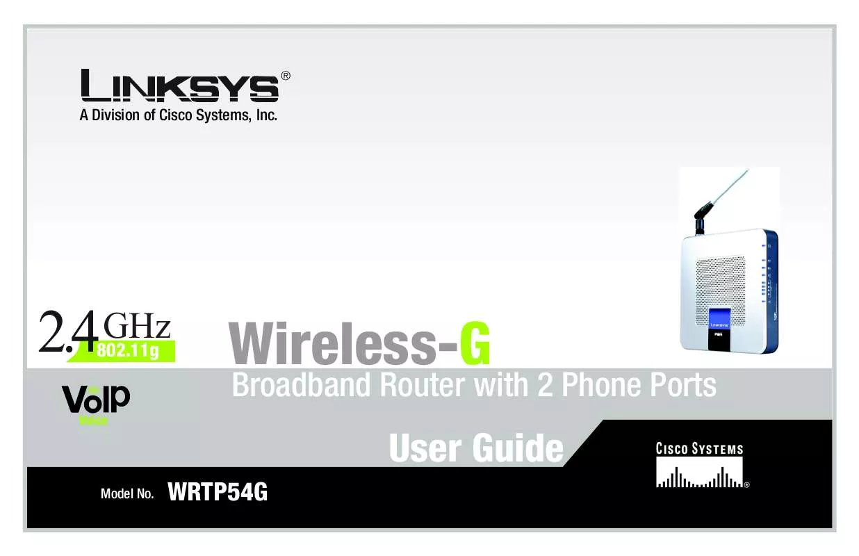 Mode d'emploi LINKSYS WRTP54G