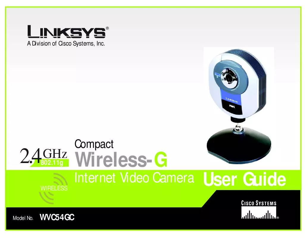 Mode d'emploi LINKSYS WVC54GC