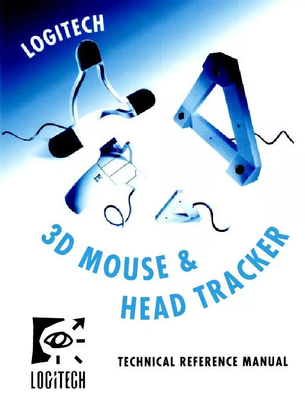 Mode d'emploi LOGITECH 3D MOUSE & HEAD TRACKER