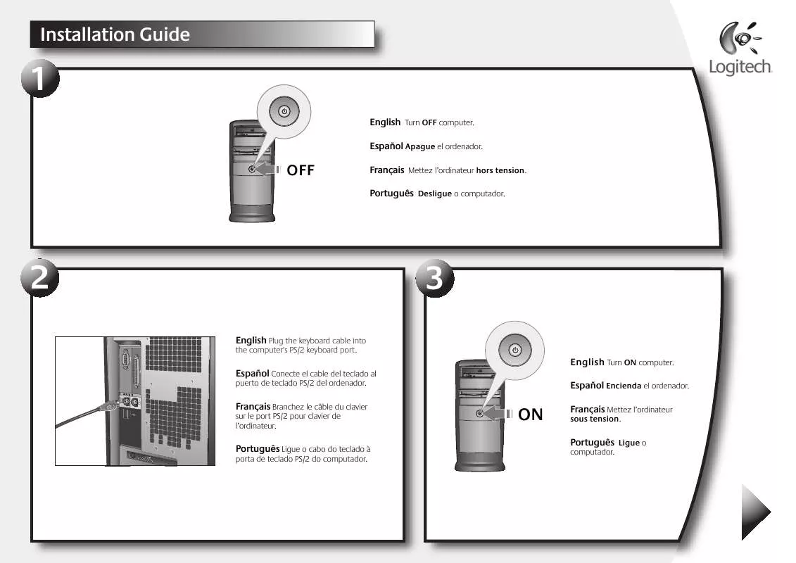 Mode d'emploi LOGITECH CLASSIC KEYBOARD