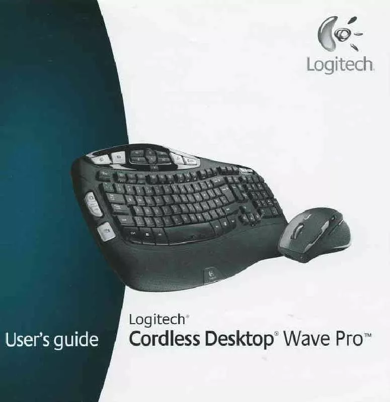 Mode d'emploi LOGITECH CORDLESS DESKTOP WAVE PRO