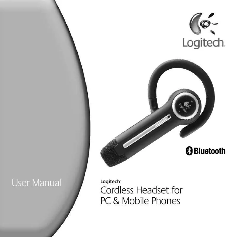 Mode d'emploi LOGITECH CORDLESS HEADSET FOR PC AND MOBILE PHONES