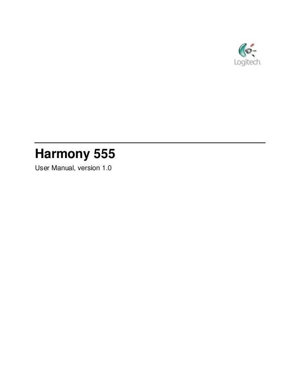 Mode d'emploi LOGITECH HARMONY 555