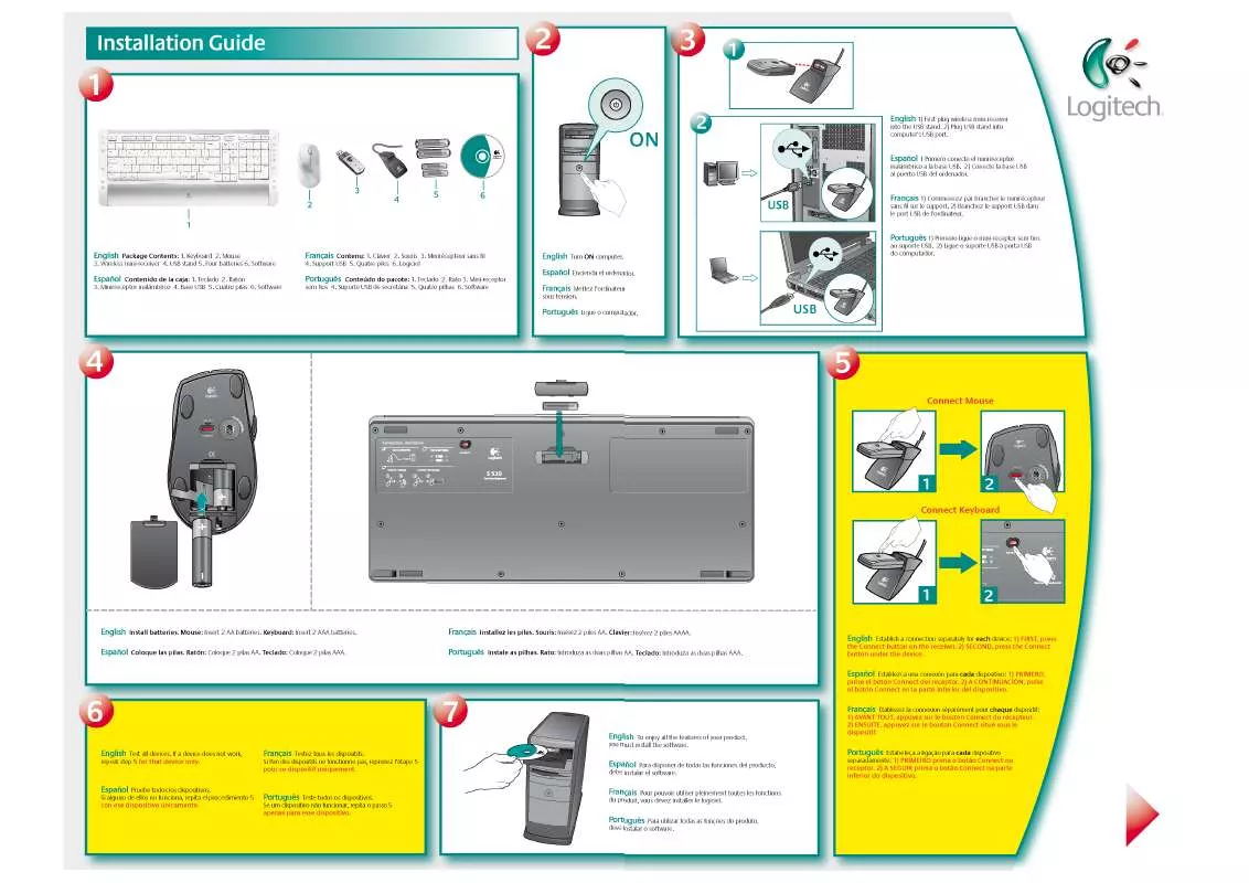 Mode d'emploi LOGITECH S530