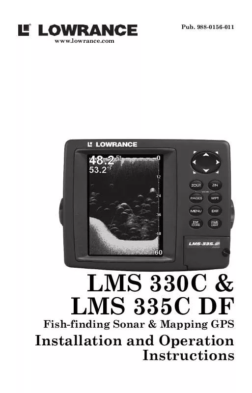 Mode d'emploi LOWRANCE LMS-330C