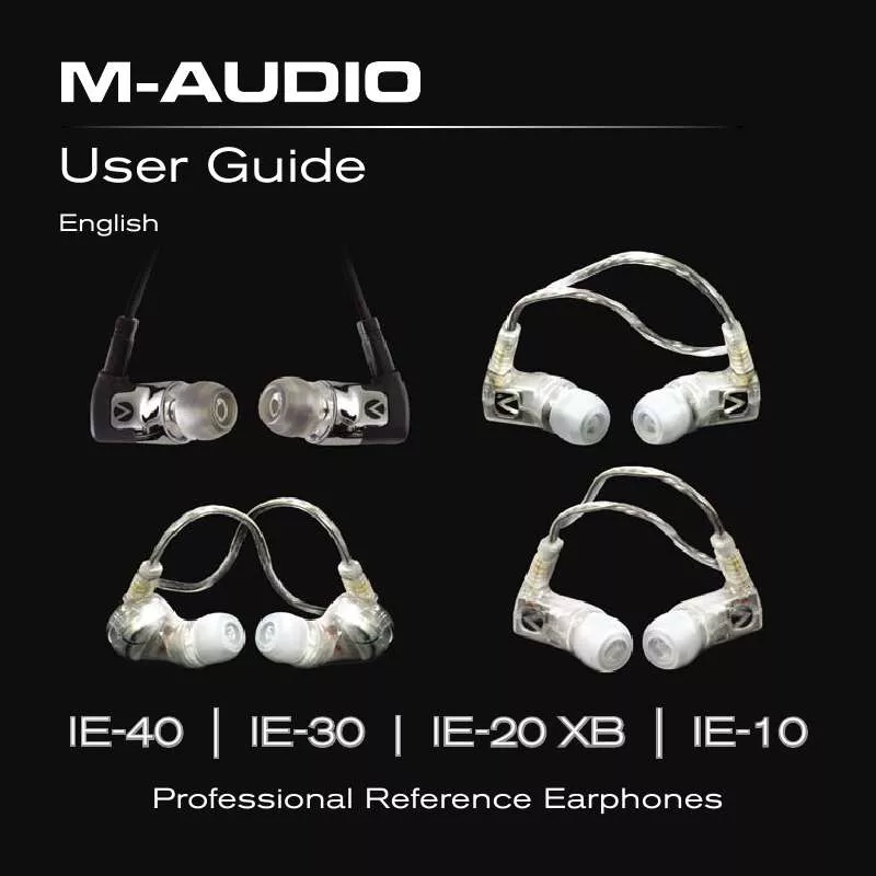 Mode d'emploi M-AUDIO IE-20 XB