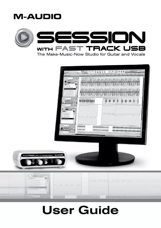 Mode d'emploi M-AUDIO SESSION WITH FAST TRACK USB