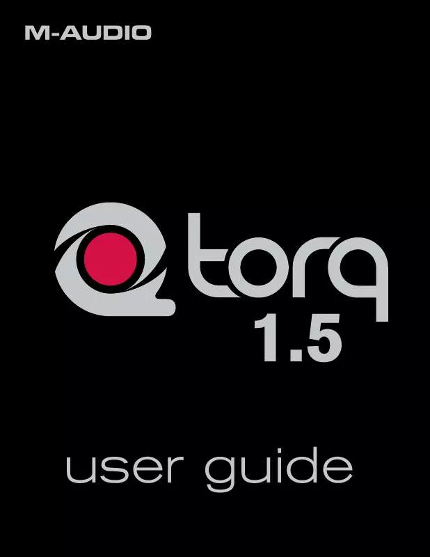 Mode d'emploi M-AUDIO TORQ 1.5 UPGRADE