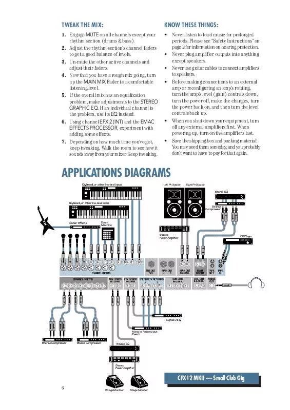 Mode d'emploi MACKIE CFX12 MKII