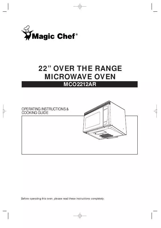 Mode d'emploi MAGIC CHEF MCO2212AR