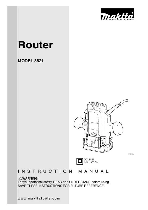 Mode d'emploi MAKITA 3621