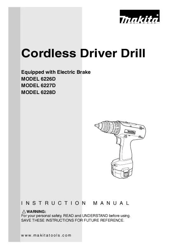 Mode d'emploi MAKITA 6228DWAE